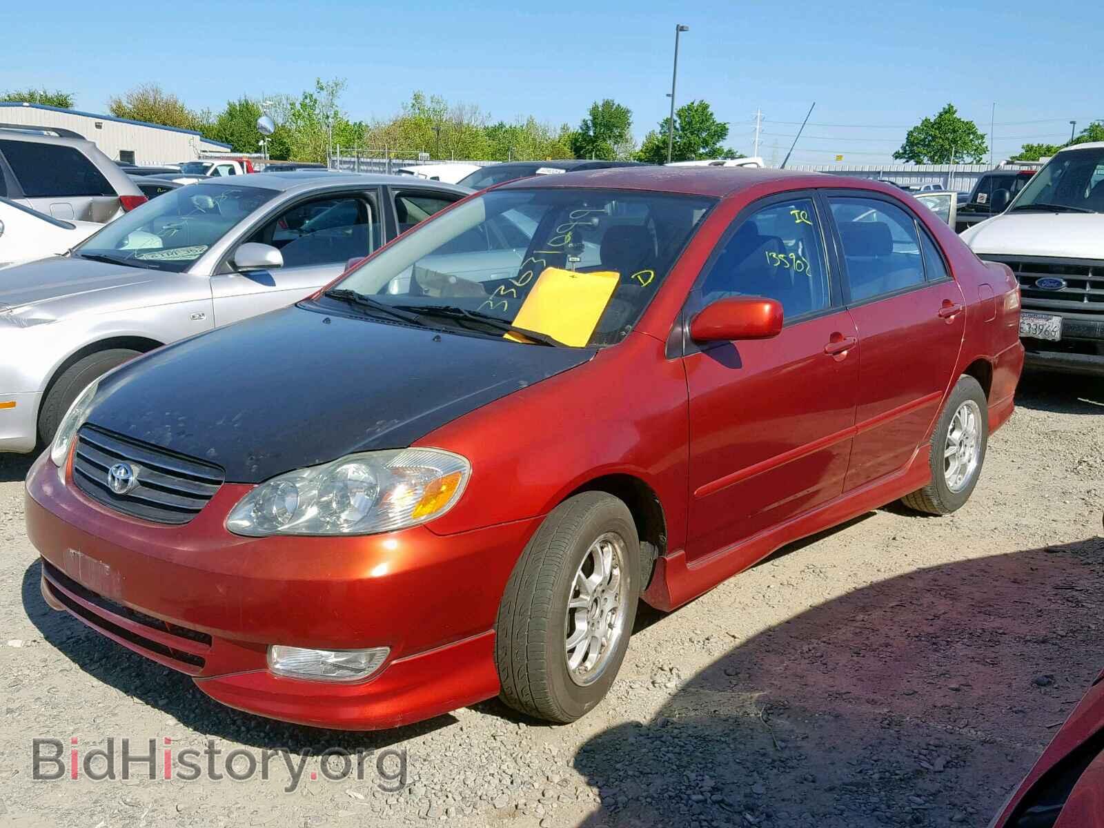 2003 TOYOTA COROLLA - VIN: 1NXBR32E43Z101057 - Фото 2