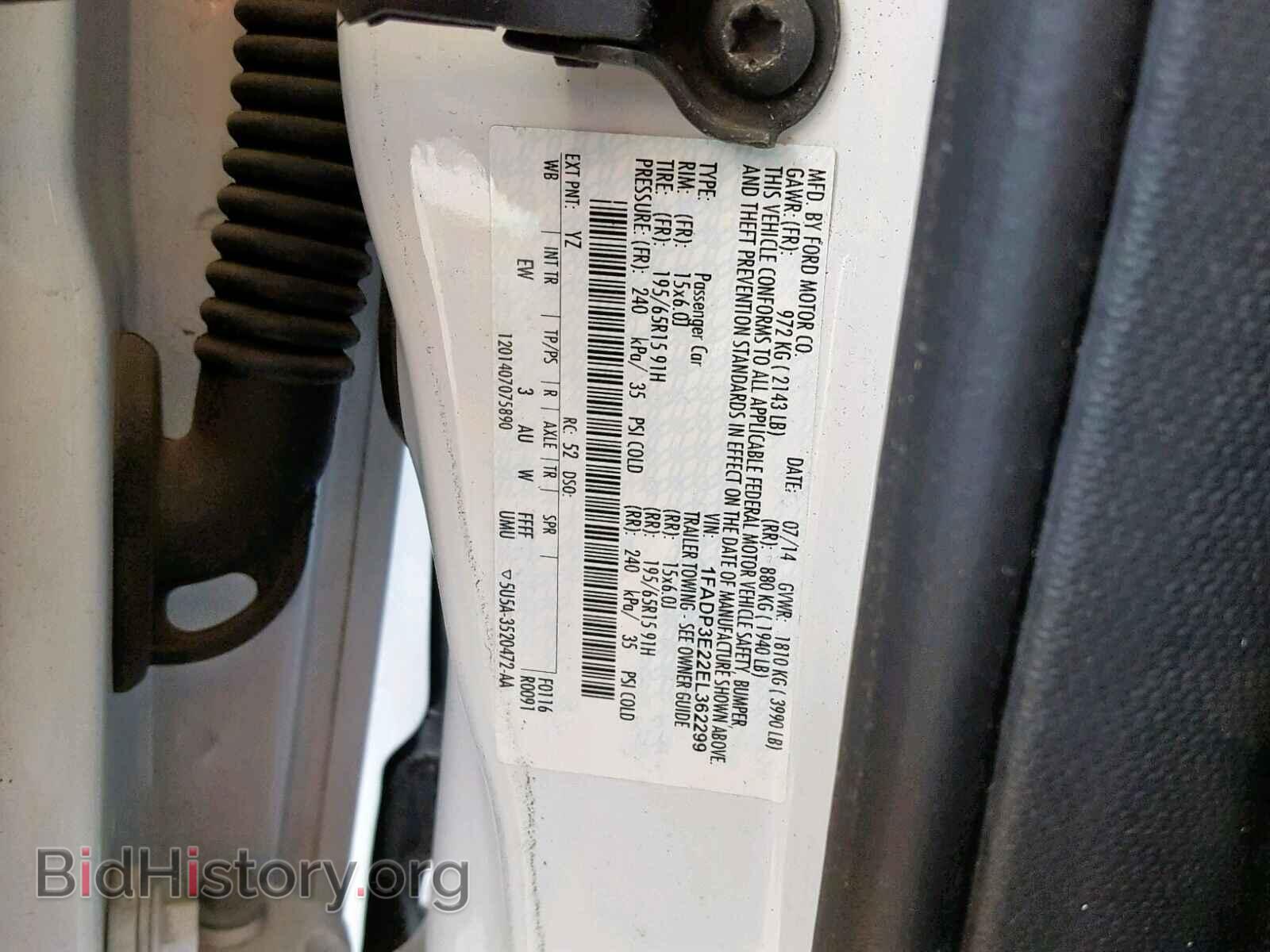 2014 FORD FOCUS - VIN: 1FADP3E22EL362299 - Photo 10