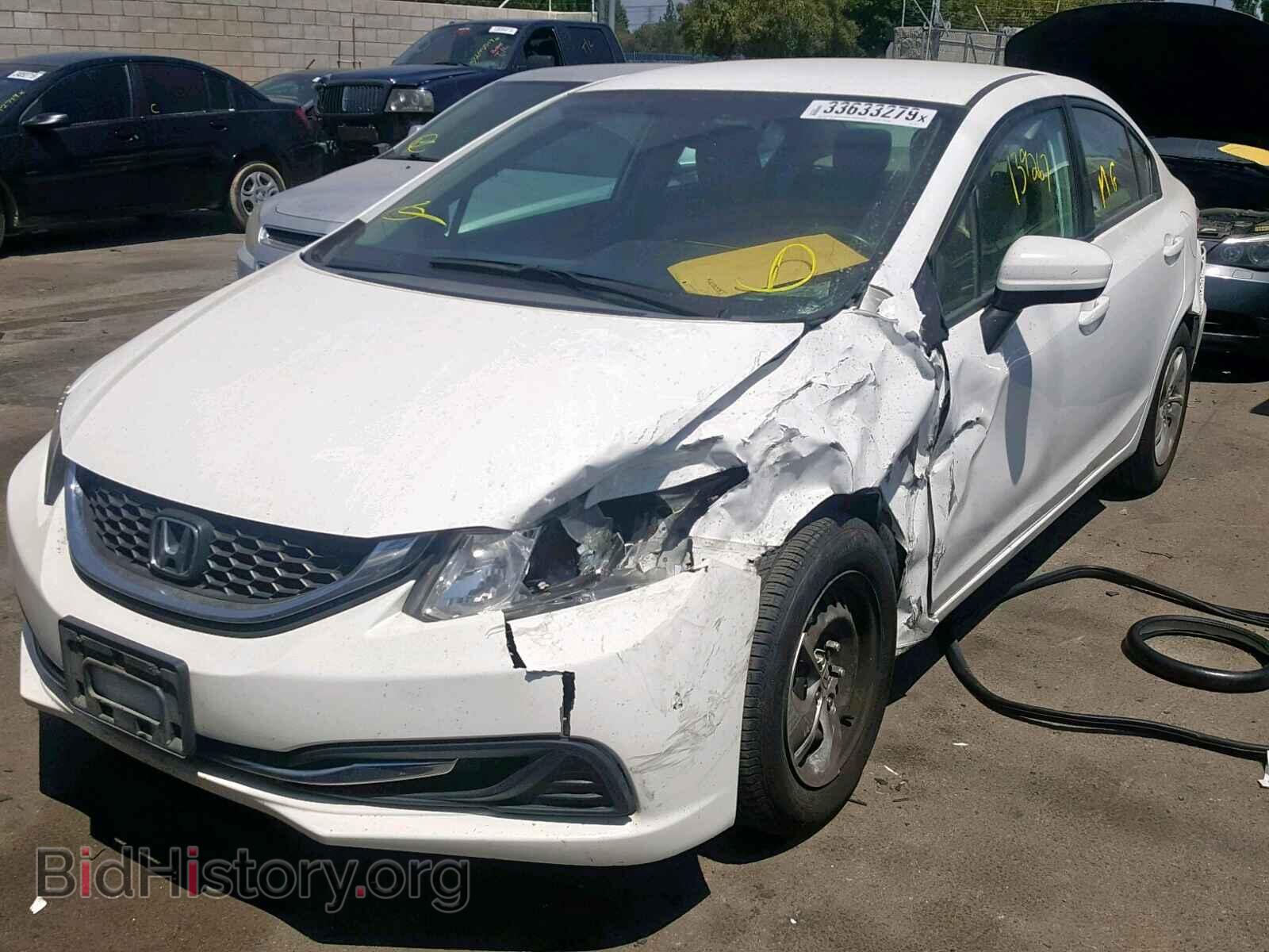 2014 HONDA CIVIC LX - VIN: 19XFB2F54EE252111 - Фото 2