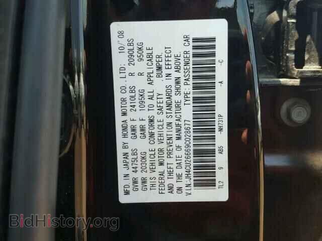 2009 ACURA TSX - VIN: JH4CU26669C028677 - Фото 10