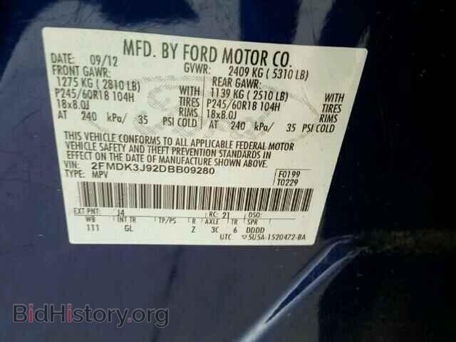 2013 FORD EDGE - VIN: 2FMDK3J92DBB09280 - Photo 10