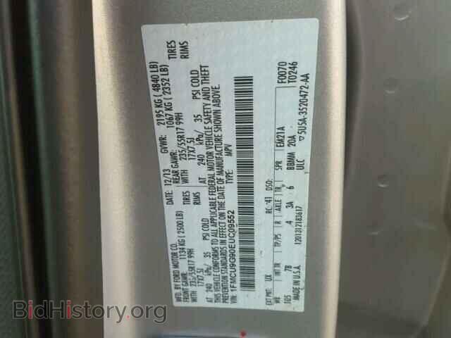 2014 FORD ESCAPE - VIN: 1FMCU9G90EUC09552 - Фото 10