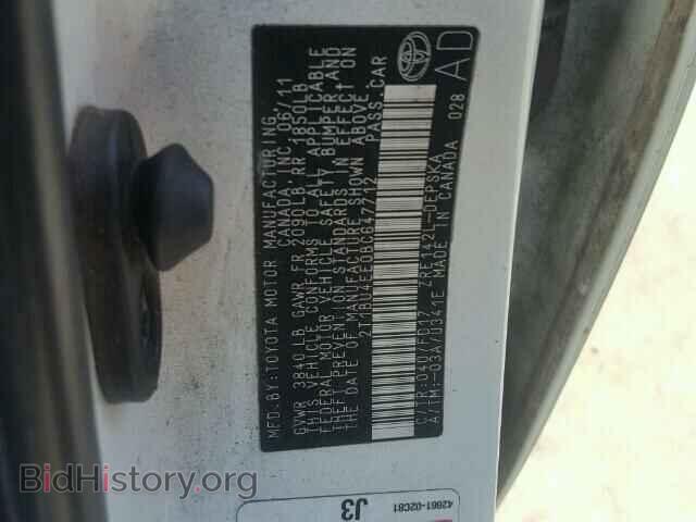 2011 TOYOTA COROLLA - VIN: 2T1BU4EE0BC647712 - Фото 10