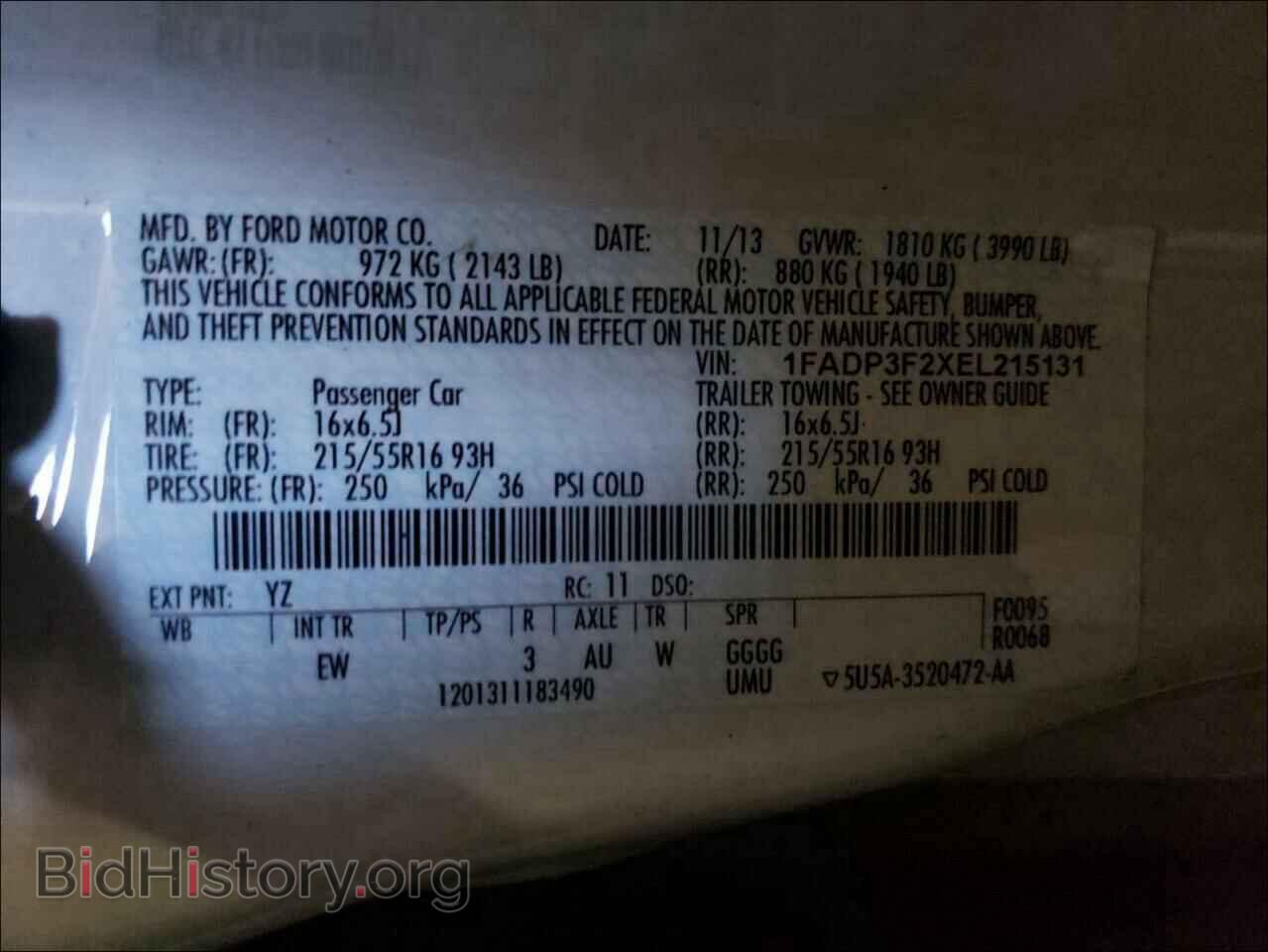 2014 FORD FOCUS - VIN: 1FADP3F2XEL215131 - Photo 10