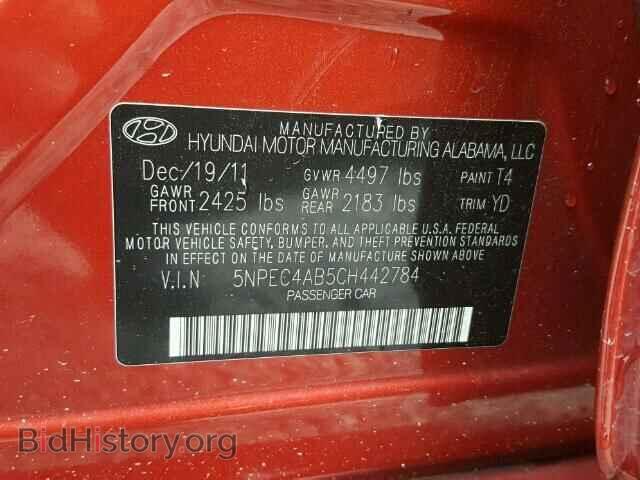 2012 HYUNDAI SONATA - VIN: 5NPEC4AB5CH442784 - Photo 10
