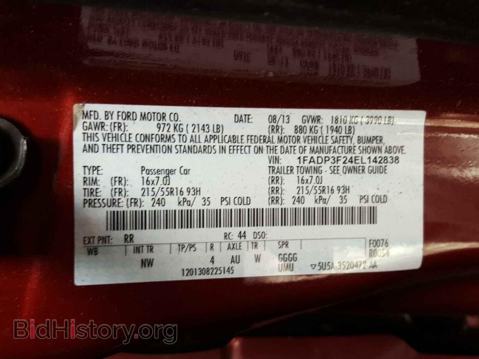 2014 FORD FOCUS - VIN: 1FADP3F24EL142838 - Photo 10