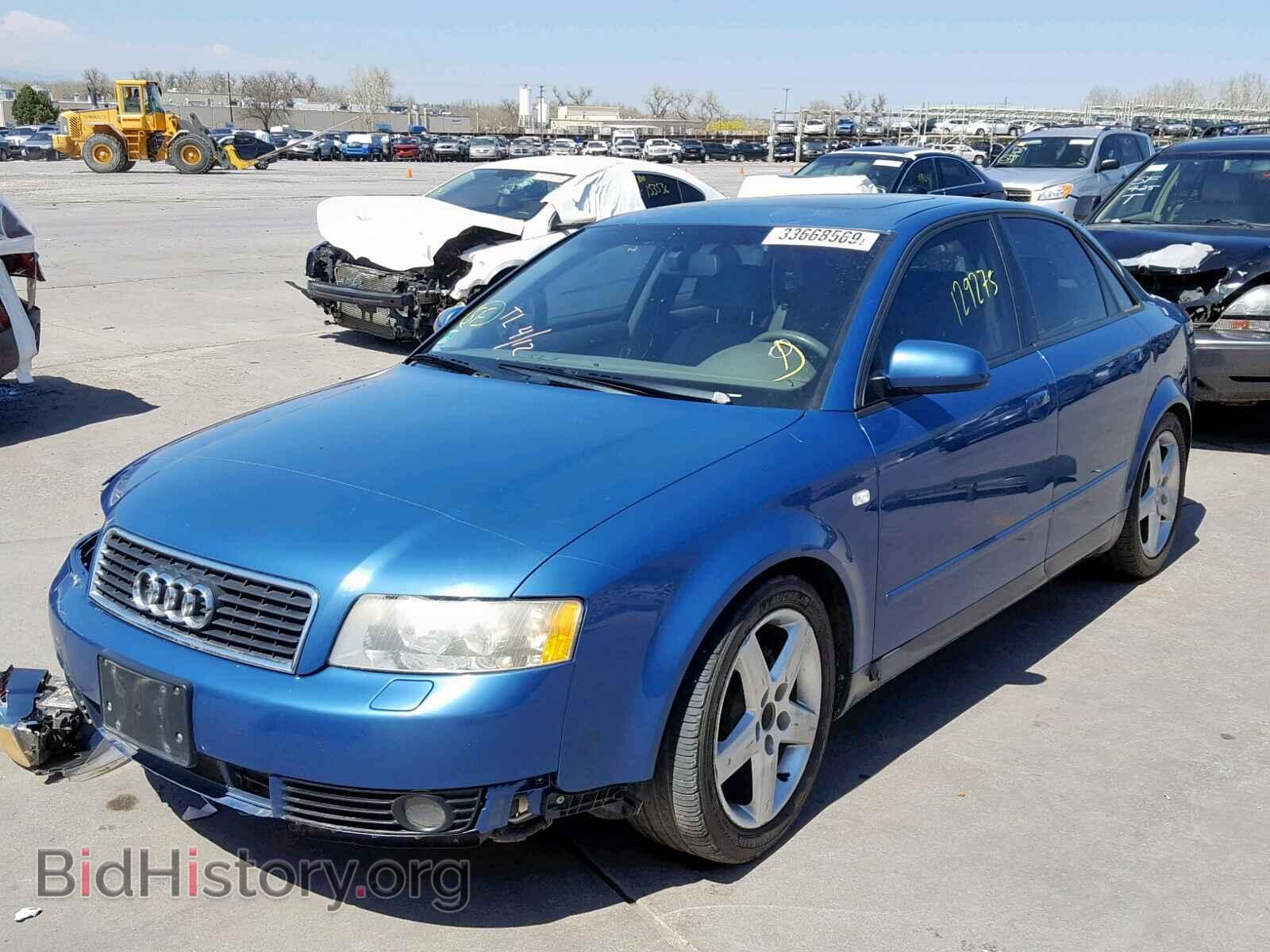 2002 AUDI A4 - VIN: WAULC68E12A135408 - Фото 2