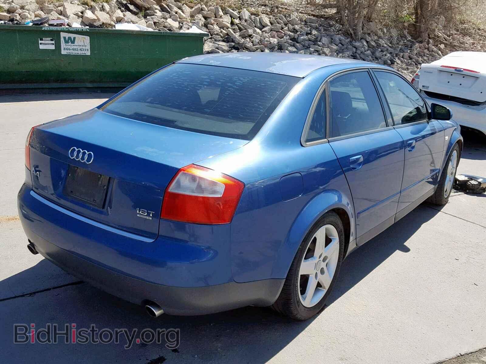 2002 AUDI A4 - VIN: WAULC68E12A135408 - Фото 4