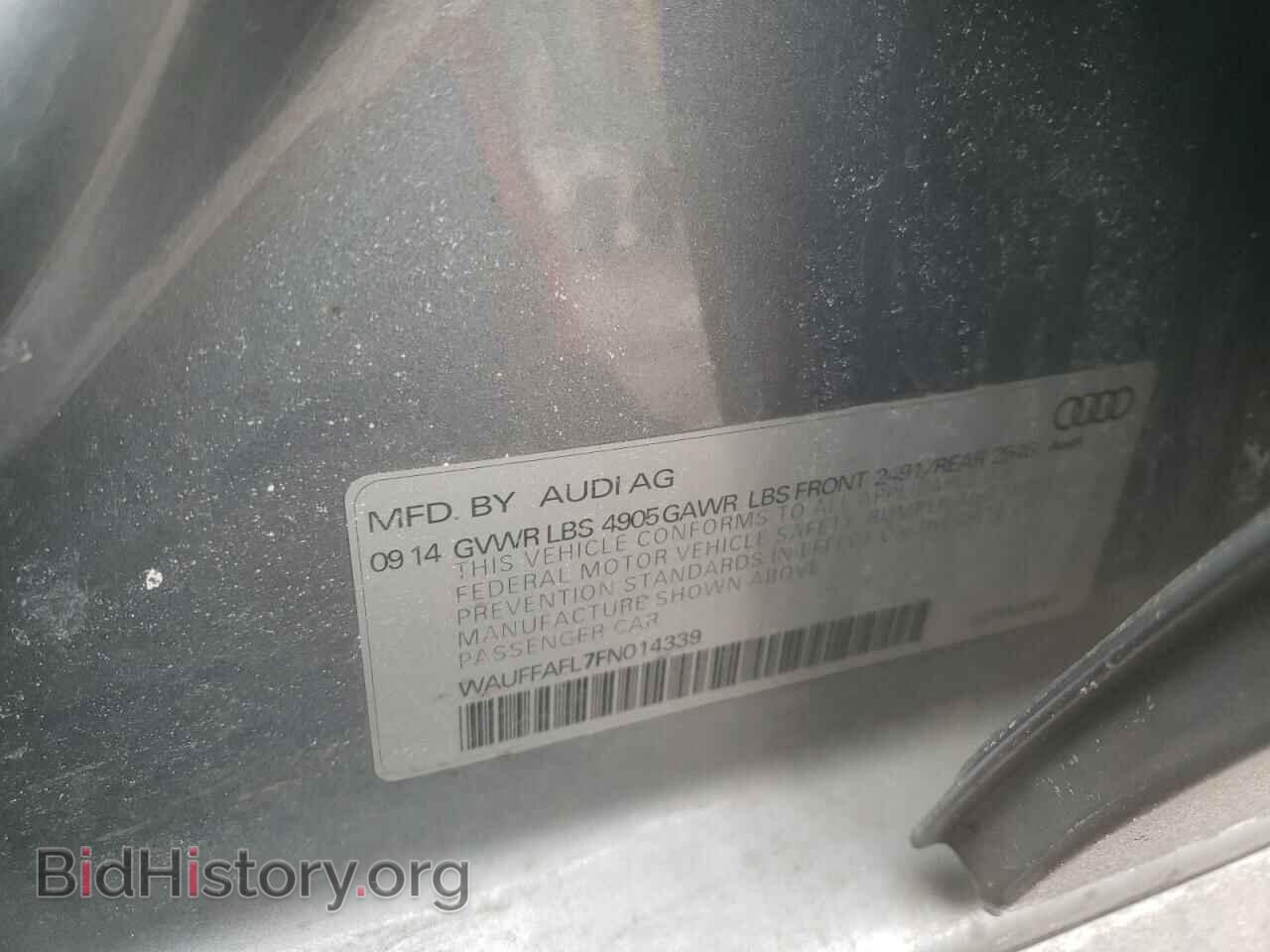 2015 AUDI A4 - VIN: WAUFFAFL7FN014339 - Фото 10