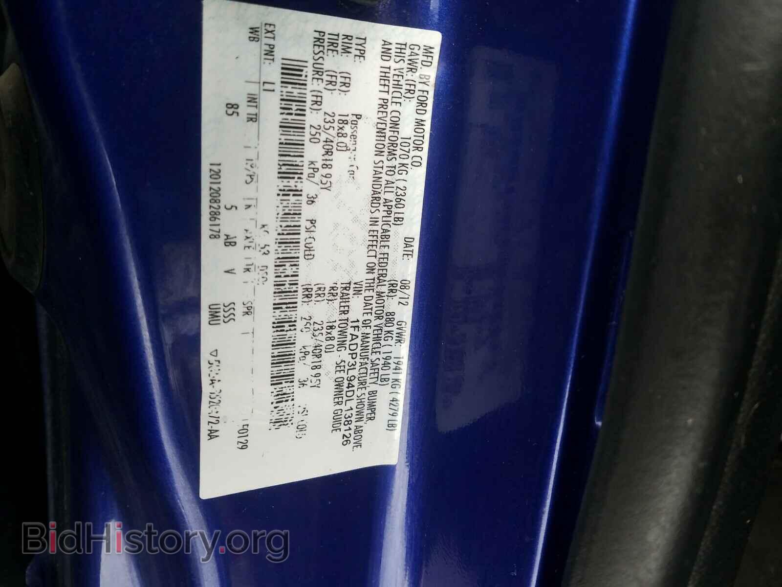 2013 FORD FOCUS - VIN: 1FADP3L94DL138126 - Photo 10