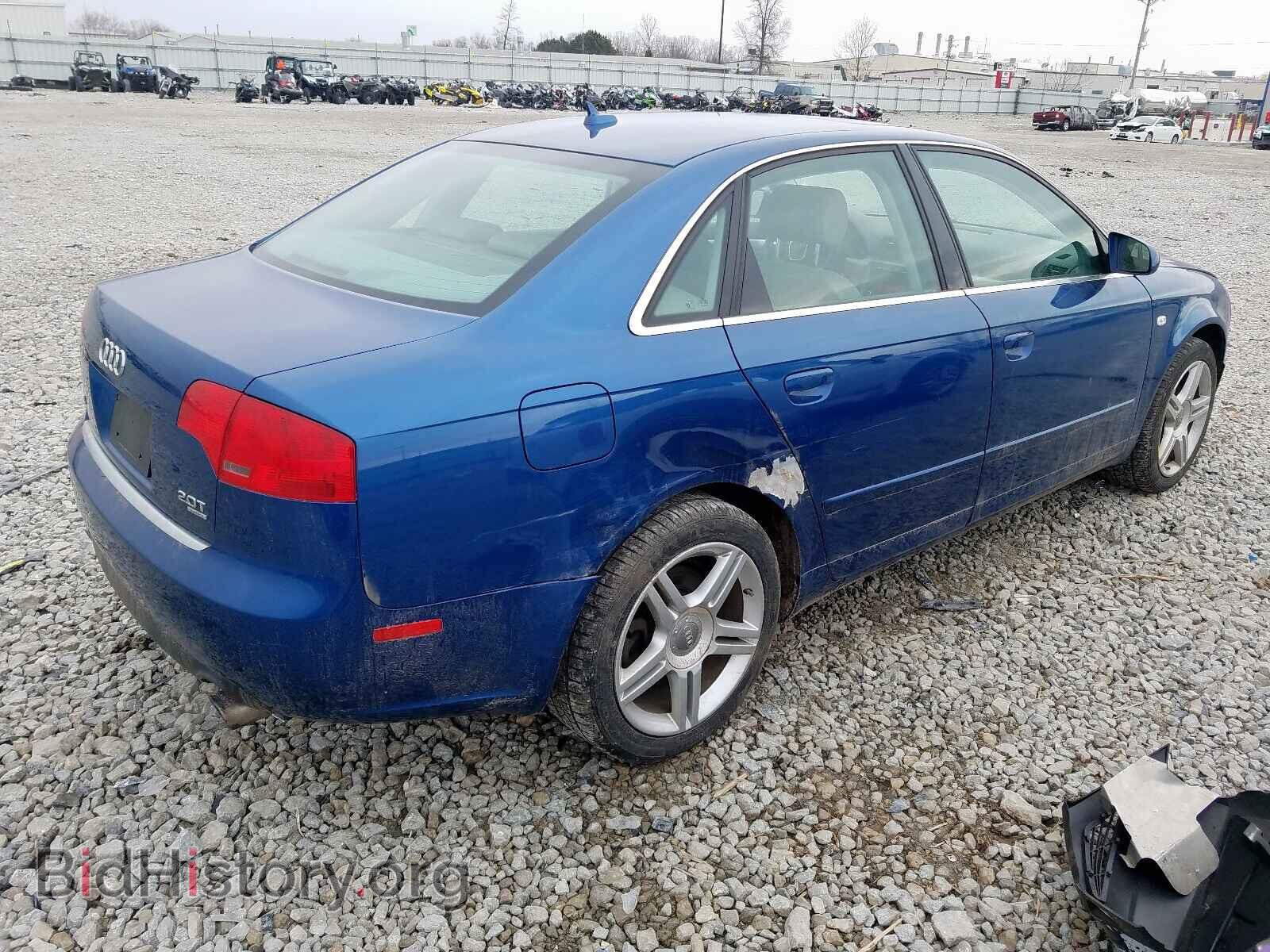 2007 AUDI A4 - VIN: WAUDF78E97A193842 - Фото 4
