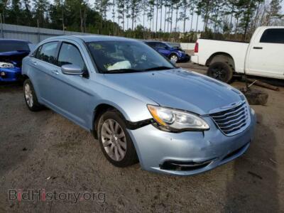2013 Chrysler 200 200 Tourin, синий — VIN 1C3CCBBB2DN744582, Copart