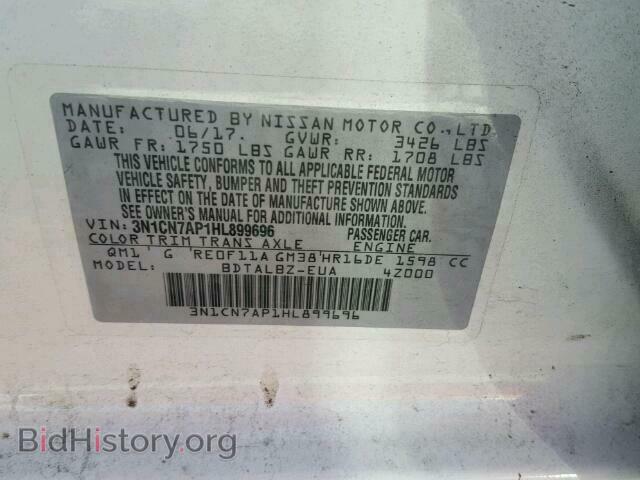 2017 NISSAN VERSA - VIN: 3N1CN7AP1HL899696 - Photo 10