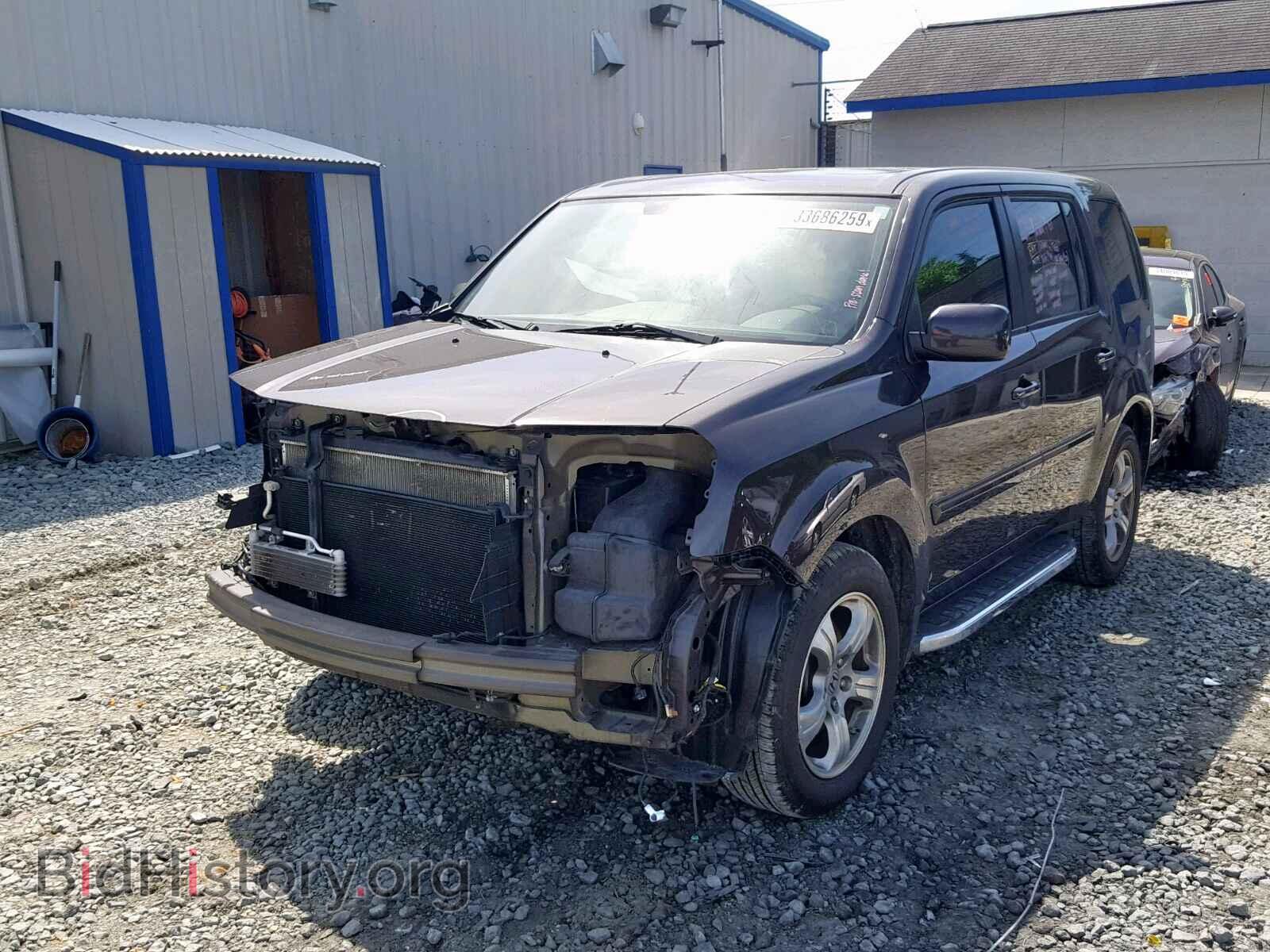 2013 HONDA PILOT EXL - VIN: 5FNYF4H5XDB004654 - Фото 2