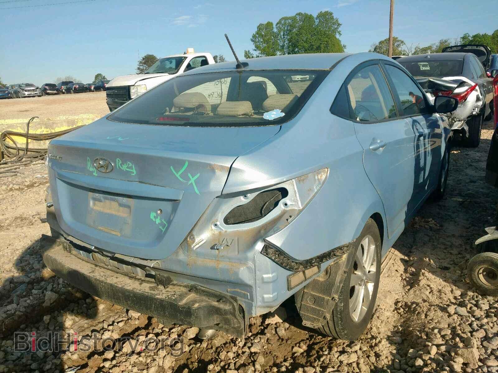 2014 HYUNDAI ACCENT - VIN: KMHCU4AE3EU754024 - Фото 4