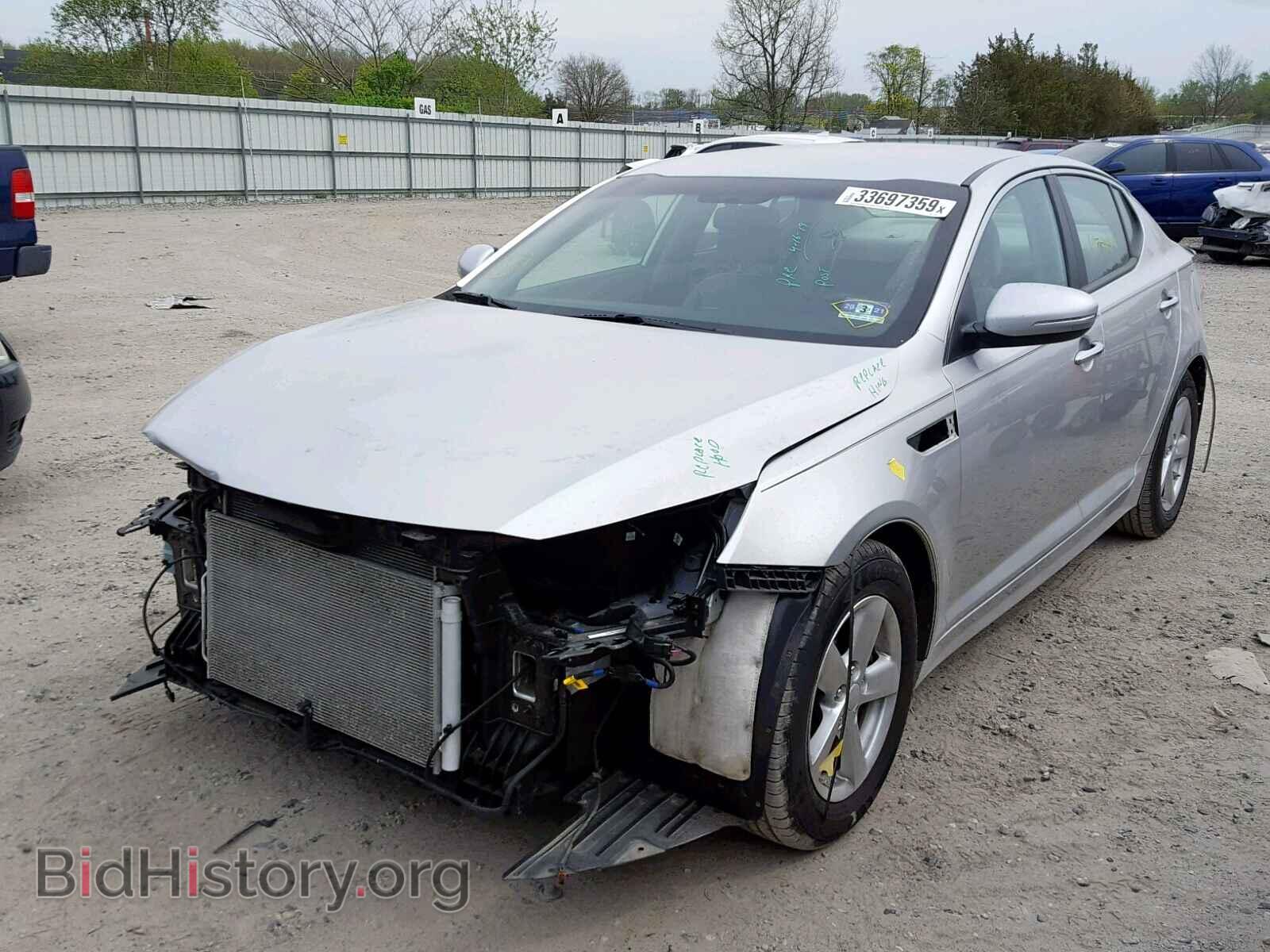 2014 KIA OPTIMA LX - VIN: KNAGM4A7XE5472820 - Фото 2