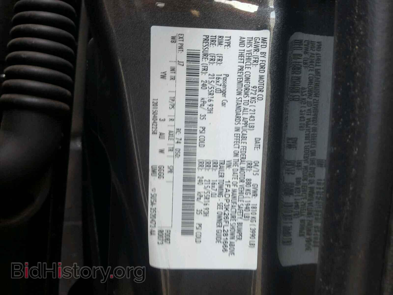 2015 FORD FOCUS - VIN: 1FADP3K26FL281666 - Фото 10