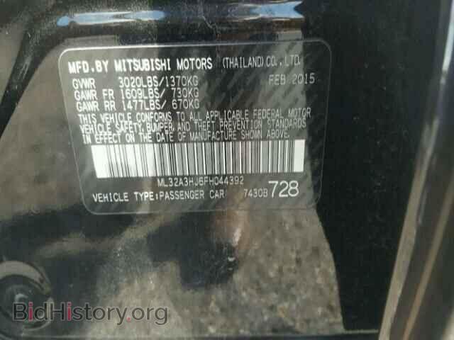 2015 MITSUBISHI MIRAGE - VIN: ML32A3HJ6FH044392 - Фото 10