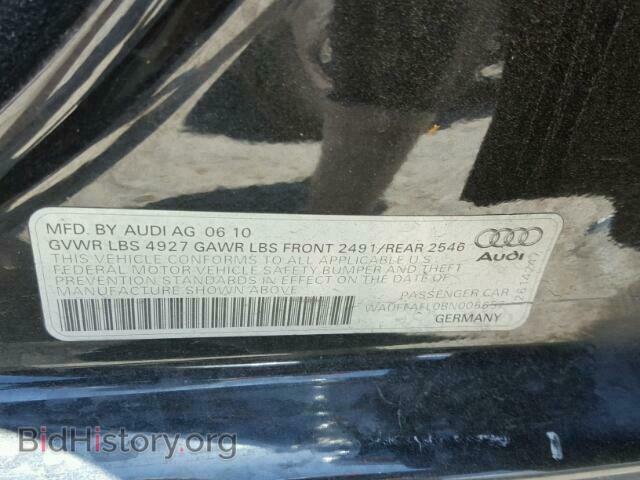 2011 AUDI A4 - VIN: WAUFFAFL0BN006657 - Фото 10