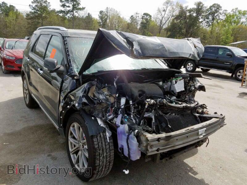 2016 Ford EXPLORER Explorer L (VIN 1FM5K7F80GGA76742) — photo 1 of 10, Copart, damage: front end