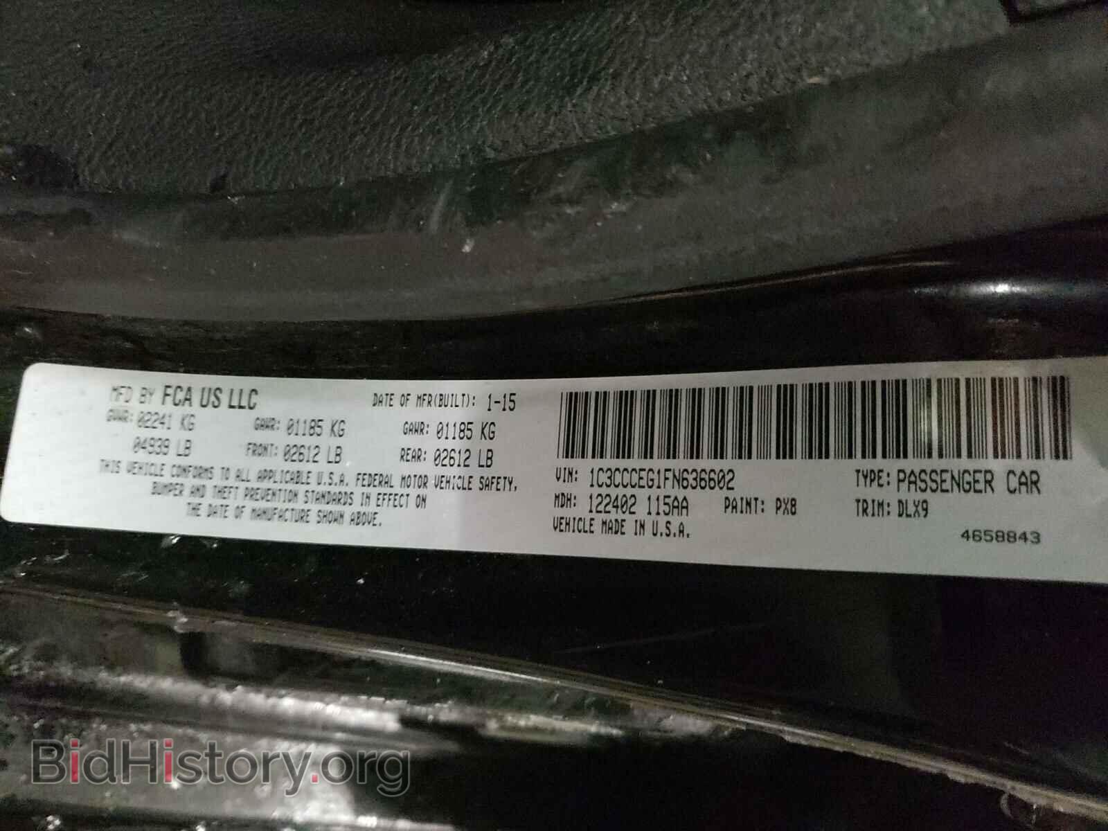 2015 CHRYSLER 200 - VIN: 1C3CCCEG1FN636602 - Photo 10