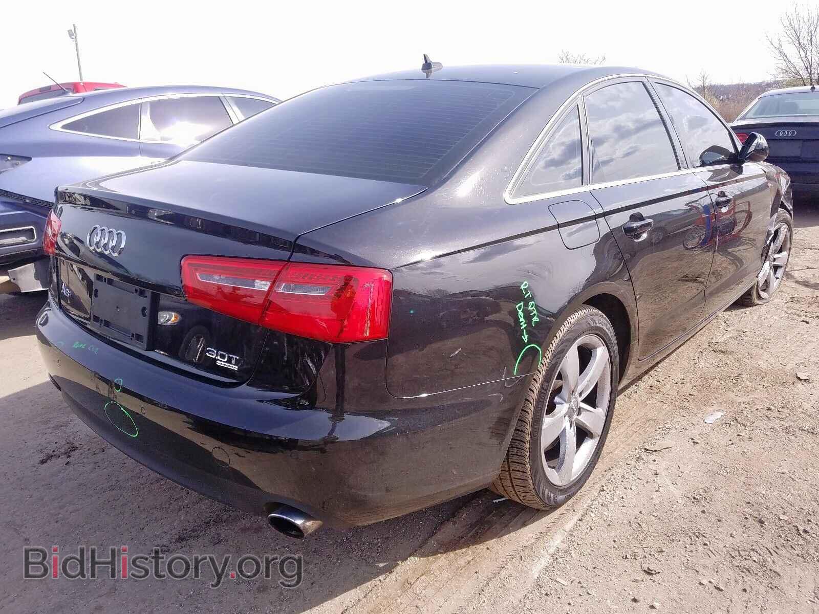 2012 AUDI A6 - VIN: WAUGGAFC9CN069954 - Фото 4