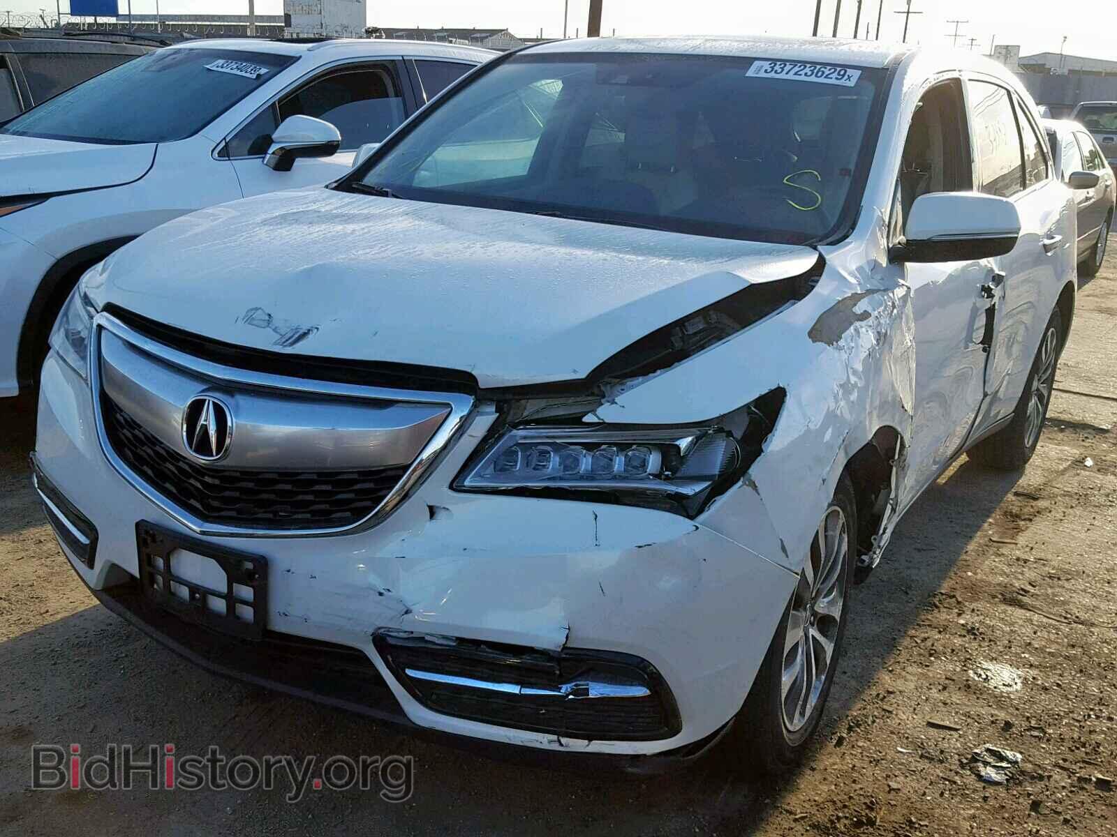 2014 ACURA MDX - VIN: 5FRYD3H48EB014008 - Фото 2