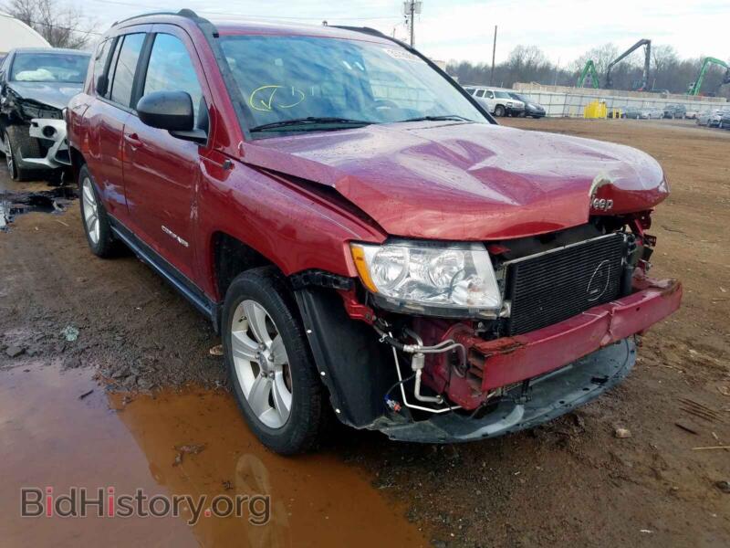 2012 Jeep COMPASS Compass SP (VIN 1C4NJDBB6CD599377) — photo 1 of 10, Copart, damage: front end
