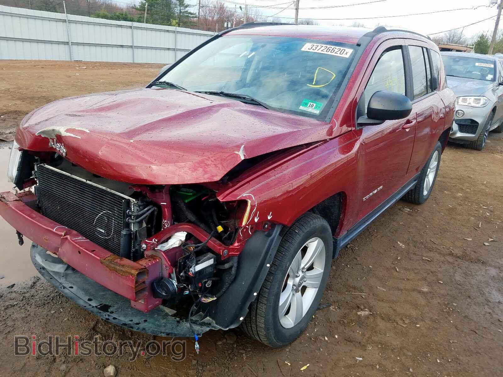 2012 JEEP COMPASS - VIN: 1C4NJDBB6CD599377 - Фото 2
