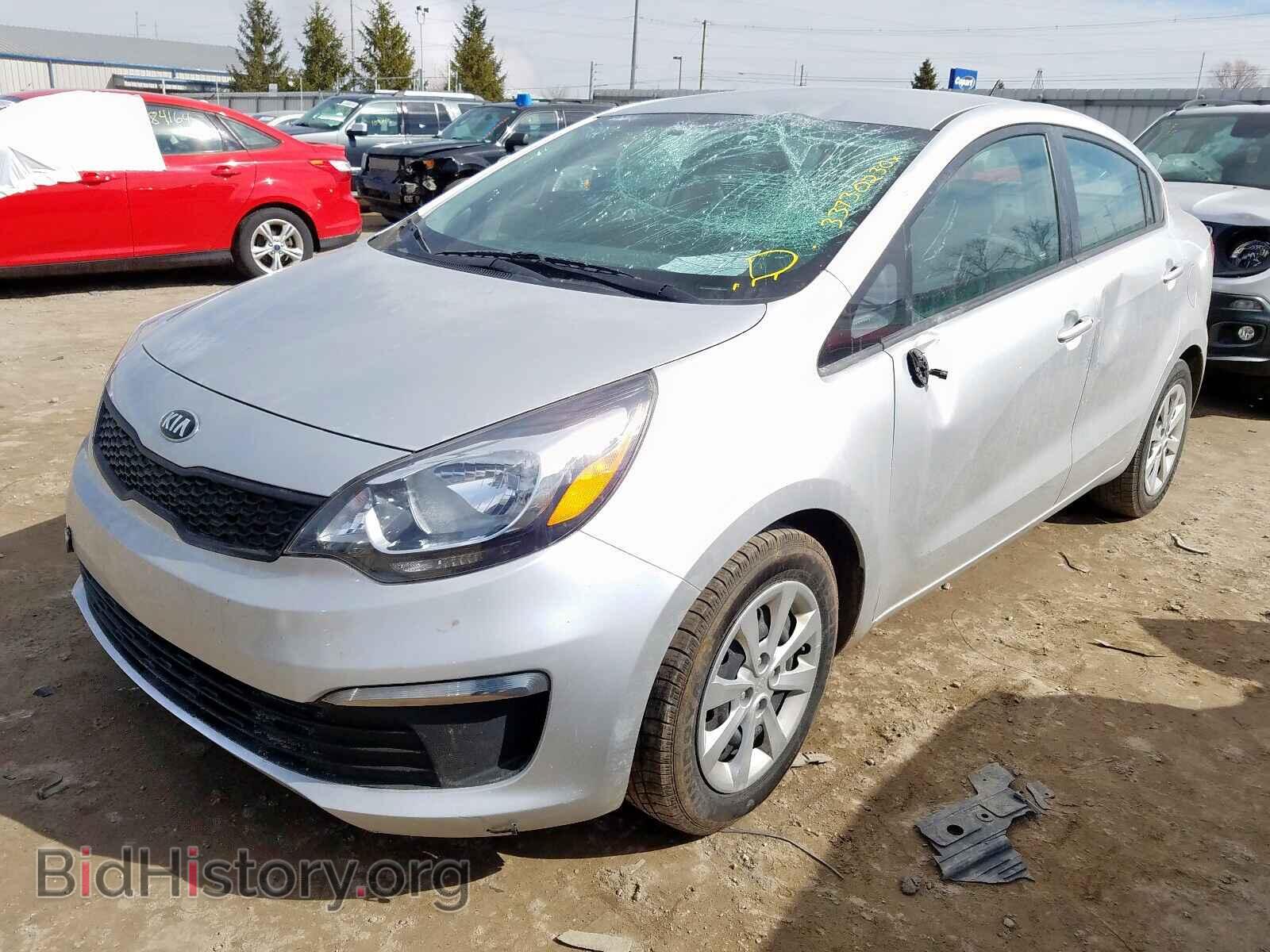 2016 KIA RIO - VIN: KNADM4A34G6669298 - Фото 2