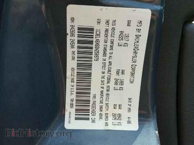 2006 CHRYSLER SEBRING - VIN: 1C3EL46X66N250979 - Фото 10