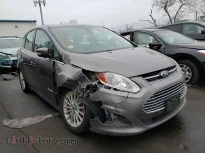 2014 Ford CMAX C-MAX SEL, gray — VIN 1FADP5BU3EL500949, Copart