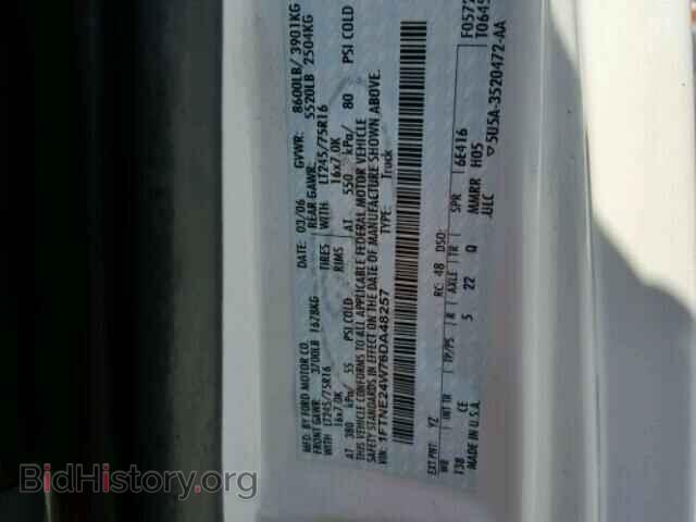 2006 FORD ECONOLINE - VIN: 1FTNE24W76DA48257 - Фото 10