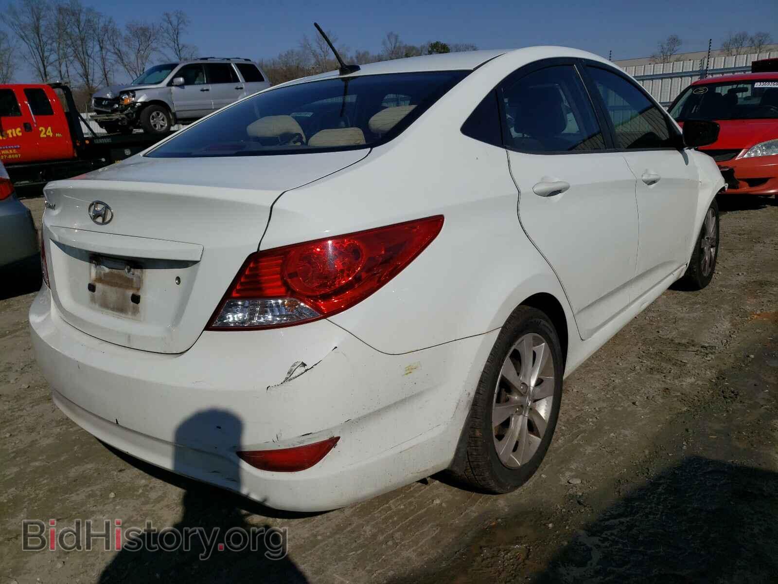 2012 HYUNDAI ACCENT - VIN: KMHCU4AE7CU127162 - Фото 4