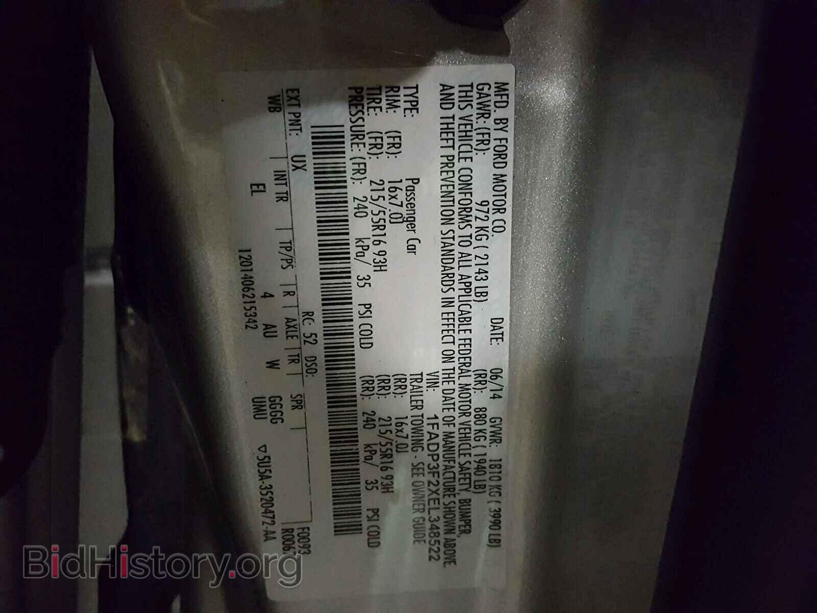 2014 FORD FOCUS - VIN: 1FADP3F2XEL348522 - Photo 10