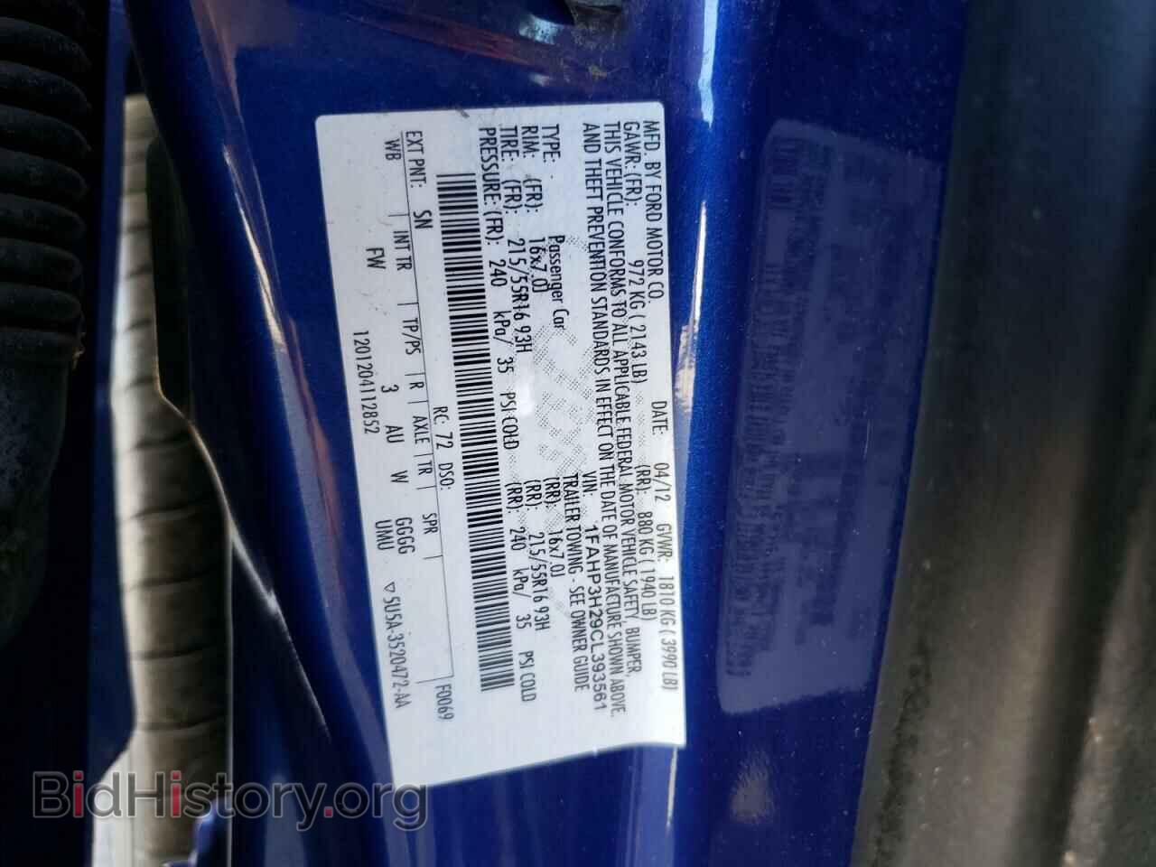 2012 FORD FOCUS - VIN: 1FAHP3H29CL393561 - Photo 10