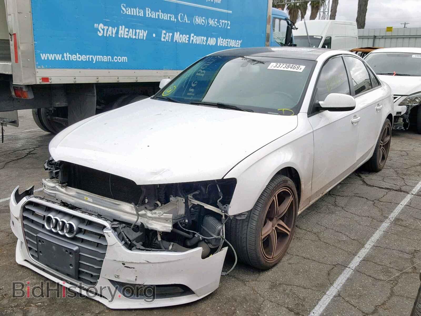 2013 AUDI A4 - VIN: WAUAFAFL4DN022874 - Фото 2