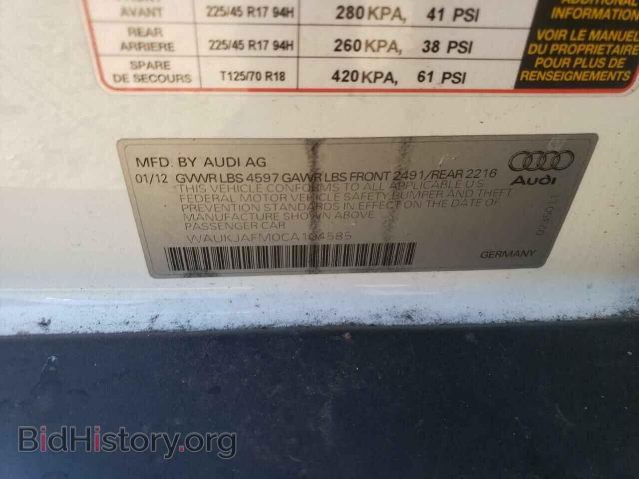 2012 AUDI A3 - VIN: WAUKJAFM0CA104585 - Фото 10