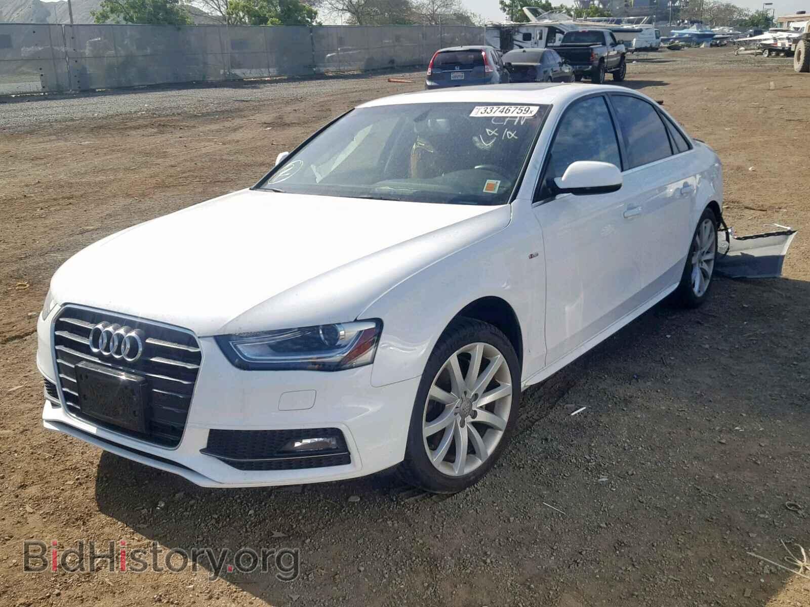 2014 AUDI A4 - VIN: WAUAFAFL9EA007487 - Фото 2