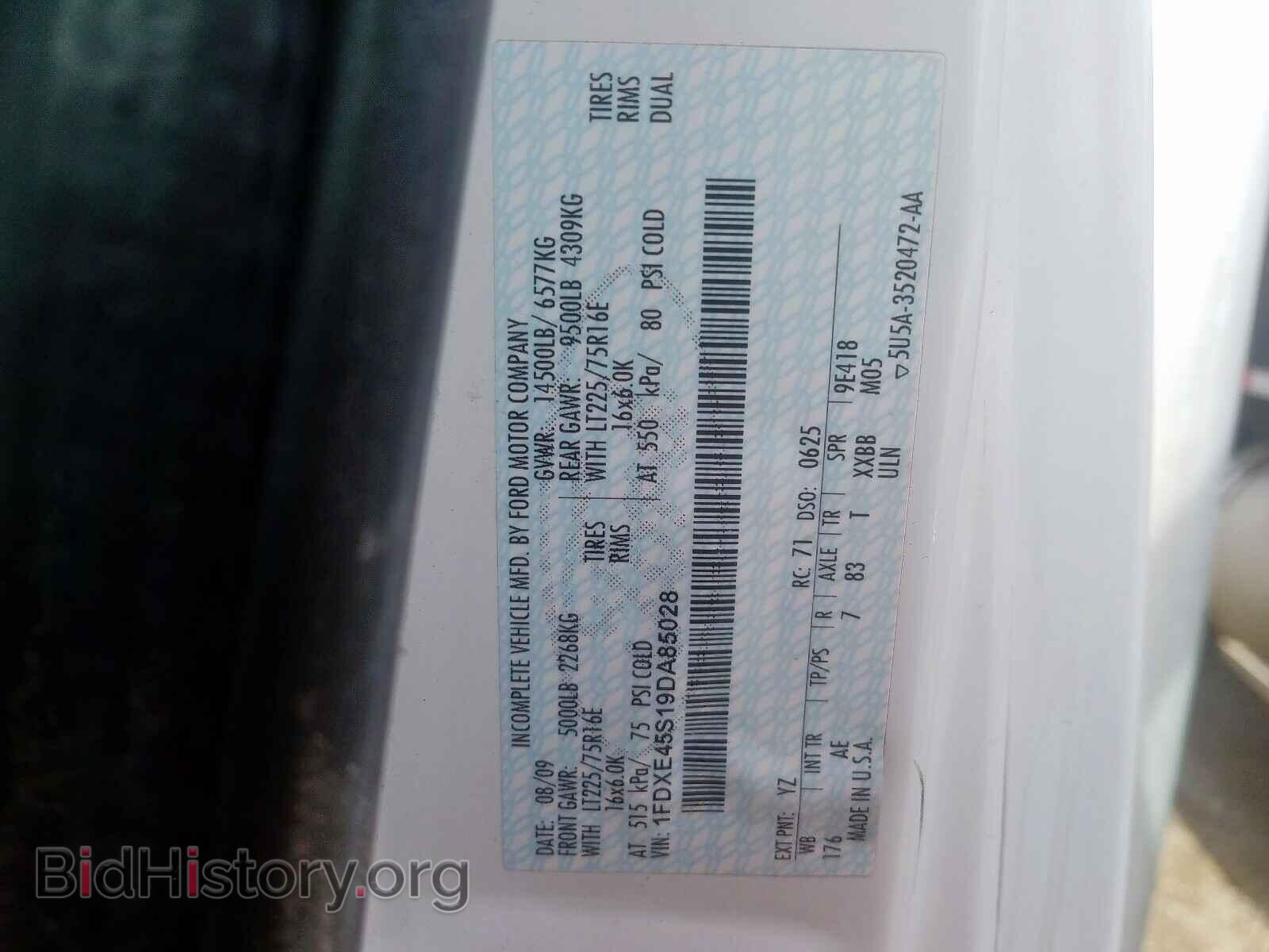 2009 FORD ECONOLINE - VIN: 1FDXE45S19DA85028 - Фото 10
