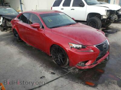 2014 Lexus IS IS 250, красный — VIN JTHBF1D22E5016668, Copart