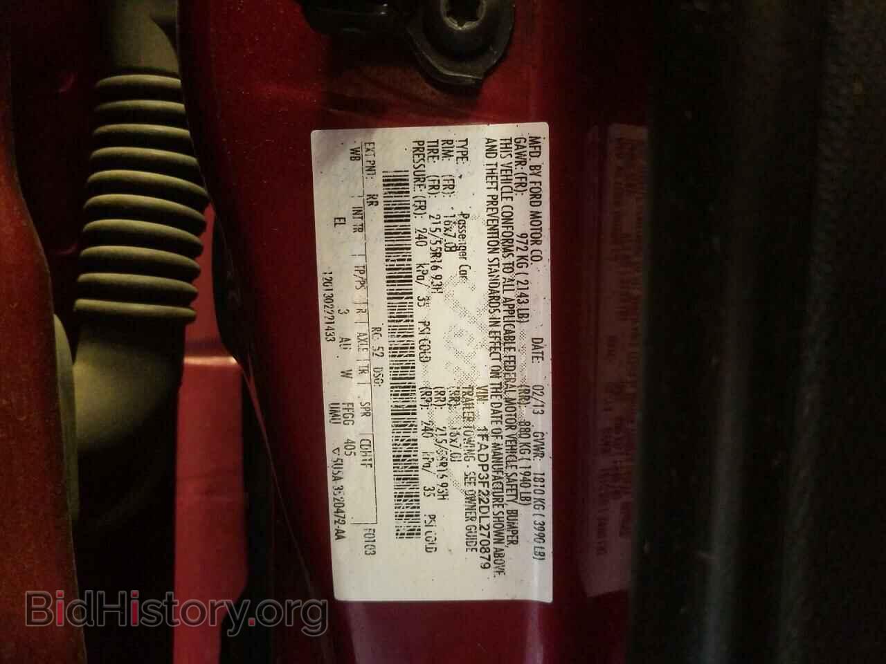 2013 FORD FOCUS - VIN: 1FADP3F22DL270879 - Фото 10