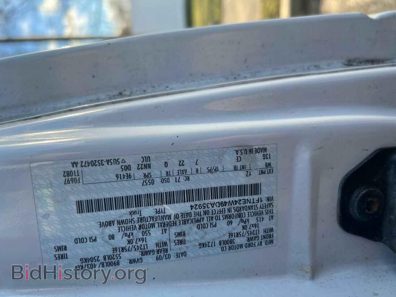 2009 FORD ECONOLINE - VIN: 1FTNE24W49DA35924 - Фото 10