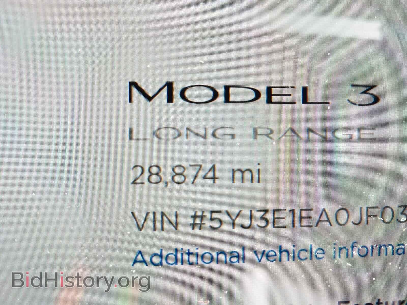 2018 TESLA MODEL 3 - VIN: 5YJ3E1EA0JF036540 - Фото 8