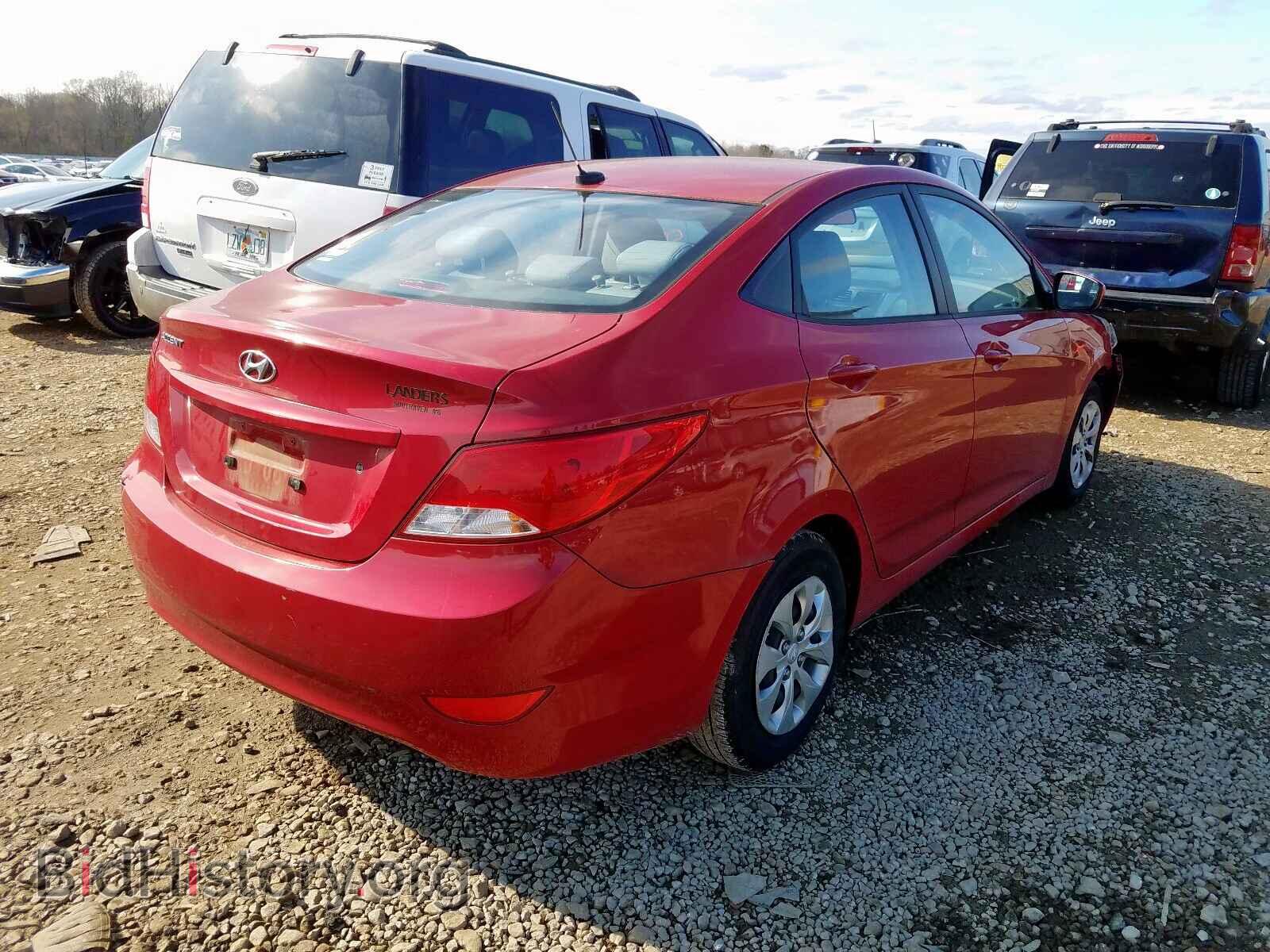 2016 HYUNDAI ACCENT - VIN: KMHCT4AE9GU075445 - Фото 4