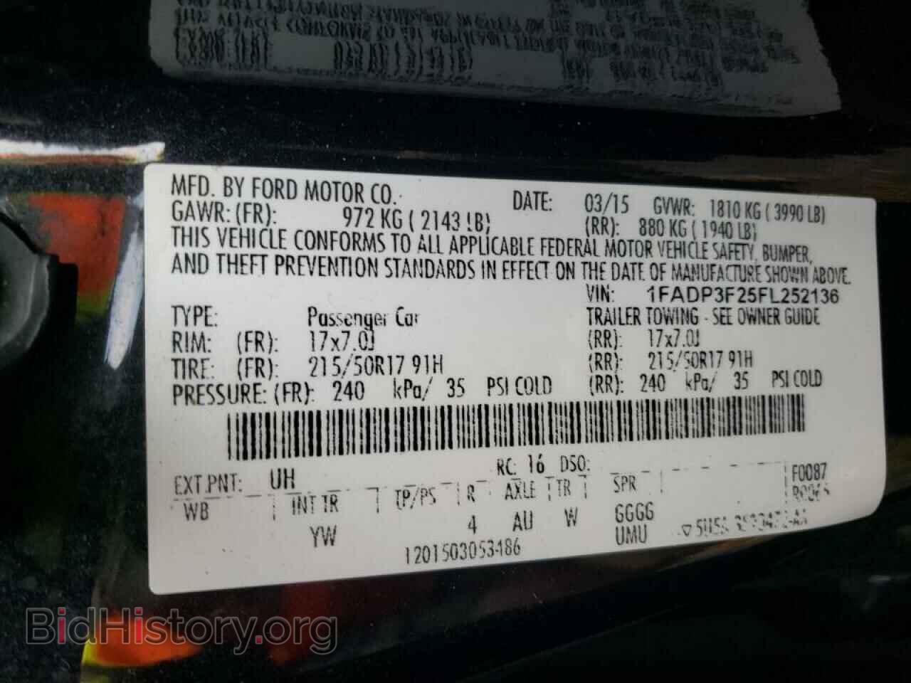 2015 FORD FOCUS - VIN: 1FADP3F25FL252136 - Фото 10