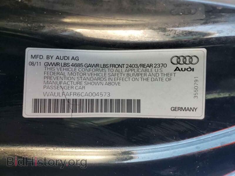 2012 Audi A5 (VIN WAULFAFR6CA004573) — photo 10 of 10