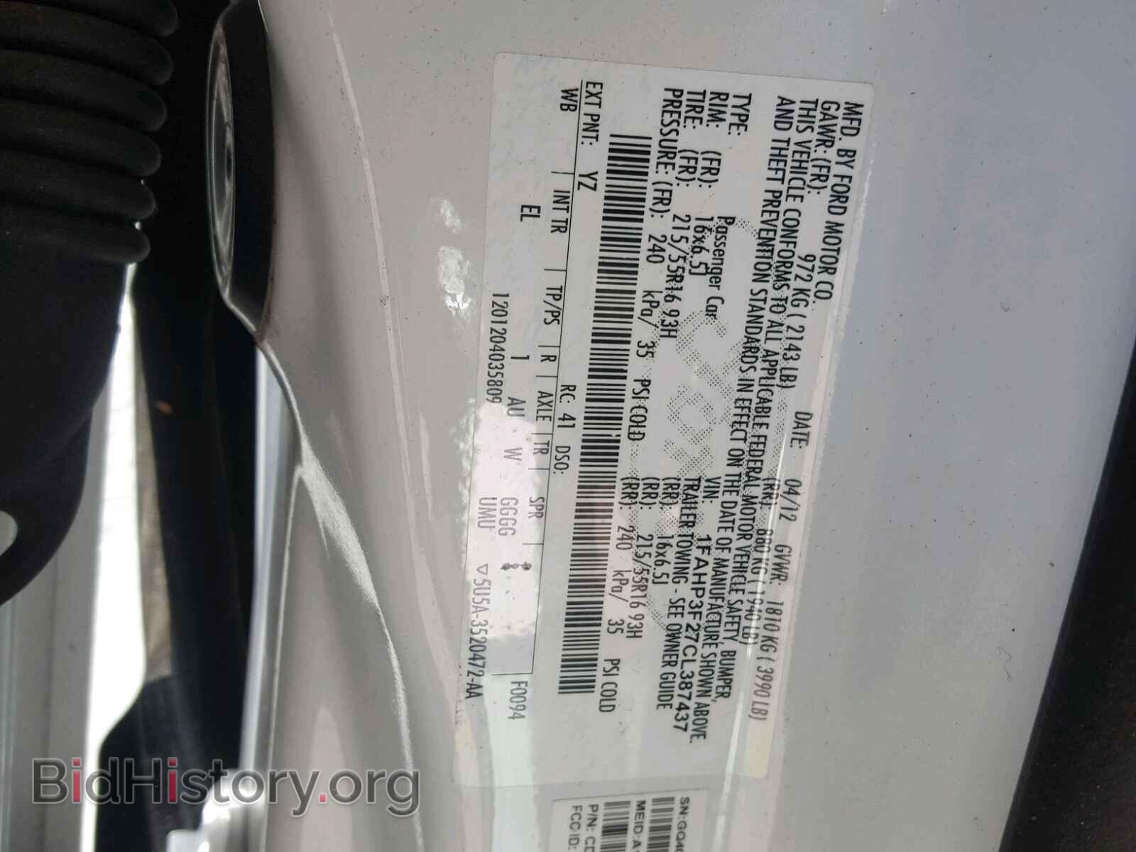 2012 FORD FOCUS - VIN: 1FAHP3F27CL387437 - Photo 10