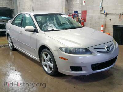 2008 Mazda 6 6 I, cream — VIN 1YVHP80C085M18901, Copart