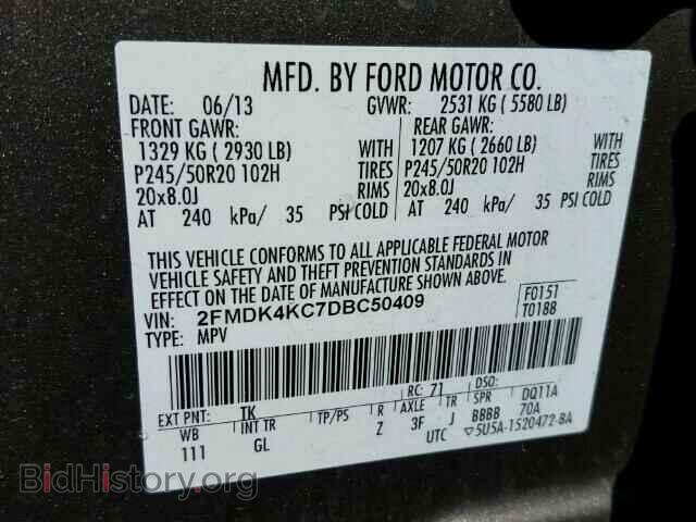 2013 FORD EDGE - VIN: 2FMDK4KC7DBC50409 - Photo 10